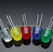 Free Shipping 100Pcs F10 10MM 5 Colors LED Diode Red White Yellow Green Blue 2024 - buy cheap