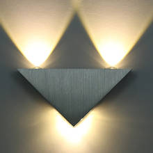Lámpara de pared LED moderna 3W cuerpo de aluminio triángulo luz de pared para dormitorio iluminación del hogar luminaria baño lámpara de pared lámpara 2024 - compra barato