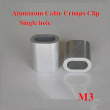 500pcs 3mm M3 Aluminum Cable Crimps Sleeve Single Hole Ferrule Crimping Loop Oval Wire Rope Clip Swage Fittings 2024 - buy cheap