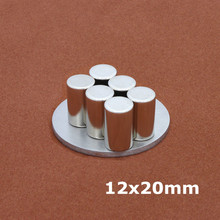 2Pcs 12 x 20 mm N35 NdFeB Super Strong Rare Earth Magnet Disc 12 x 20 mm Fridge Permanet Magnets Small Round Neodymium Magnet 2024 - buy cheap