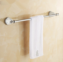 (Free Shipping) Bathroom Accessories,Quality Brass Chrome Finish Single Towel Bar&Towel Rack/ Modern Fashion Bath Products 2024 - buy cheap