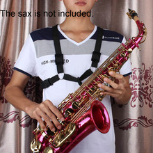 Saxofone ajustável, cinta de peito para saxofone, durável, alto tenor, saxofone soprano com arnês para peito 2024 - compre barato