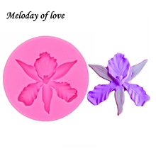 Orchid Flowers chocolate cake wedding molds fondant baking decorating tools silicone mold Kitchen Baking Accessories T0099 2024 - buy cheap