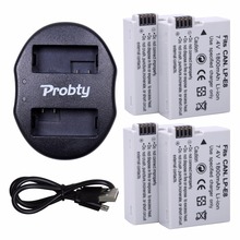 4Pcs Probty LP-E8 LPE8 LP E8 Camera Battery + USB Dual Charger For Canon EOS 550D 600D 650D 700D Rebel X4 X5 X6i X7 1800mAh 2024 - buy cheap