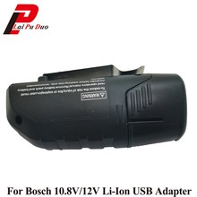 Fuente de alimentación USB para Bosch BAT411 10,8 V/12V, adaptador de carga de batería de iones de litio para Altavoz Bluetooth, fuente de alimentación para iPhone 2024 - compra barato