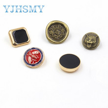 YJHSMY-A-19512-510 de botones de metal de alta calidad, 10 unids/lote, 27/22/20mm, cárdigans, botones de abrigo, material DIY, accesorios de ropa 2024 - compra barato