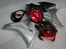 Kit de carenado para motocicleta HONDA, carenado de color rojo y plateado, para HONDA CBR1000 08 09 10 11 CBR1000RR 08-11 CBR1000 RR 2008 2009 10 11 2024 - compra barato