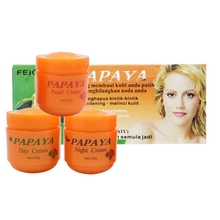 New 3pcs Papaya Whitening Creams Set Moisturizing Freckles Lightening Pigment Face Whitening Essence Day+Night+Pearl Cream 2024 - buy cheap