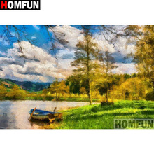 HOMFUN Full Square/Round Drill 5D DIY Diamond Painting "Landscape painting" Embroidery Cross Stitch 5D Home Decor A15891 2024 - buy cheap