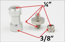 10 комплектов 3 в 1 металлический 1/4 "-1/4" винт до 3/8 "Шпилька адаптер для SLR камеры штатив 2024 - купить недорого