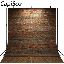 Capisco Brick Wall Wood Board Floor Backdrop Decor Baby Shower Newborn Pet Food Photography Background Photo Studio Props 2024 - buy cheap