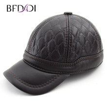 BFDADI-gorra de béisbol de alta calidad para hombre, gorros de invierno, gorros de invierno, orejeras gruesas, 2 colores, talla 56-61 2024 - compra barato