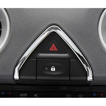 For Renault Koleos 2015 2016 auto Accessories ABS Chrome Car warning lamp Button Switch Cover Trim car sticker Car Styling 1pcs 2024 - buy cheap