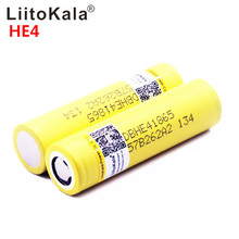 100% original LiitoKala  HE4 18650 2500mah 20A 18650 li-ion rechargeable battery power safe battery for scooter 2024 - buy cheap