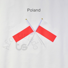 Polónia 14*21cm 10 peças bandeira bandeira mão acenando bandeira bandeira nacional para atender, desfile, festa. pendurado, decoração 2024 - compre barato