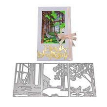 Hemere-troqueles de corte de Metal con cubierta para tarjeta de felicitación, troqueles en relieve de árbol para hacer bricolaje, Creat, arte de colección de recortes, plantillas de recorte de tarjetas 2024 - compra barato