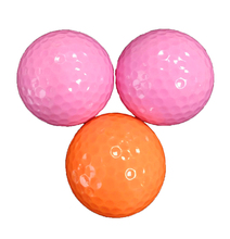 Bola de golfe colorida de duas camadas, 5 peças 2024 - compre barato