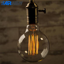 KARWEN Vintage Edison bulb G95 Retro lamp G80 Incandescent bulb E27  220v Wedding lights 40w filament sprial For Pendant Lamp 2024 - buy cheap