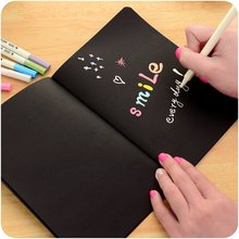 16/32/56K Sketchbook Diary for Drawing Painting Graffiti Soft Cover Black Paper Sketch DIY Book Notebook Office School Supplies 2024 - buy cheap
