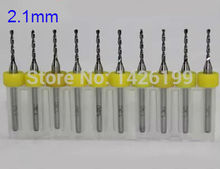 Free shipping 10pcs 2.1mm PCB mini drill Bit tungsten steel carbide for print circuit board cnc drill Bits Machine 2024 - buy cheap