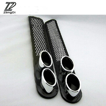 ZD 2X Car 3D Cool Auto carbon Exhaust Stickers For VW polo passat b5 b6 Mazda 3 6 cx-5 Toyota corolla Ford focus 2 accessories 2024 - buy cheap