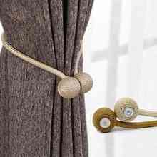 Ball magnet curtain buckle curtain flexible rebate modern simple magnetic curtain accessories clip shower 2024 - buy cheap