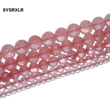 Free Shipping Faceted Natural Stone Pink Cherry Quartz Loose Beads For Jewelry Making Charm DIY Bracelet Necklace 4/6/8/10/12 MM 2024 - buy cheap