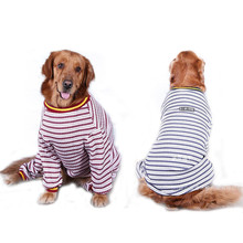 Moletom listrado para cachorro, blusa de moletom para cachorro listrado para primavera, azul e branco, 2019 2024 - compre barato
