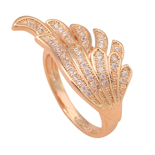 New brand Italina Seduction Health fashion Jewelry  white Zircon Fine rose  gold tone Rings size #5#6.5 #7.5 #8.5 JR1972A 2024 - buy cheap
