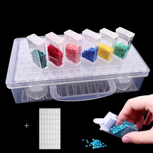 64pcs Diamond Painting Cross Stitch Tools Beads Container Diamond Embroidery Storage Accessory Mosaic Convenience Storage Boxs 2024 - buy cheap