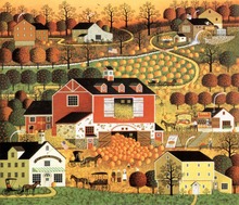 Póster de Arte de seda para decoración del hogar, regalo de pared de mimbre, Charles Wysocki, 3 uds. 2024 - compra barato