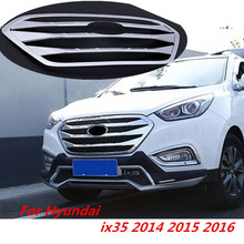 high quality Car Chrome ABS Front face decoration Racing grille auto For Hyundai IX35 ix35 2014 2015 2016 Car accessories 2024 - buy cheap