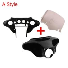 Motorcycle 8" Batwing Inner Outer Fairing Windshield For Harley Touring Electra Glide Street Road King 1996-2013 2024 - buy cheap