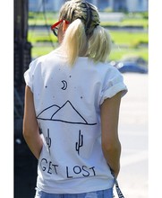 Get lost-Camiseta con estampado de árbol para mujer, blusa de estilo gótico con estampado de árbol de 90 ", tops de estética grunge en colores pastel 2024 - compra barato