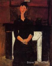 Kitchen art Woman Seated in front of a Fireplace by Amedeo Modigliani paintings Home Decor Hand painted High quality 2024 - buy cheap