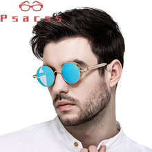 Psacss NEW Round Sunglasses Men Women High Quality Alloy Glasses Frame Vintage Brand Designer Sun Glasses For Performance Party 2024 - buy cheap