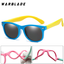 Детские зеркальные солнцезащитные очки WarBlade TR90 для мальчиков и девочек поляризационные силиконовые защитные солнцезащитные очки подарок для детей Детские UV400 Gafas 2024 - купить недорого
