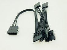 4-контактный 18AWG провод для жесткого диска IDE Molex на 5-портовый 15-контактный SATA кабель питания адаптер Шнур свинцовый HDD SSD ПК компьютер сервер для майнинга 2024 - купить недорого