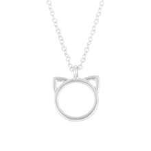 Fashion Jewelry Purrfection Cat Ear Alloy Pendant Short Necklace Women Gift Accessories 2024 - buy cheap