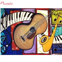 5d Diamond embroidery abstract Piano music DIY 5d Diamond Painting Cross Stitch kits full Square drill home decoration 2024 - buy cheap