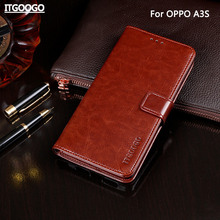 Case For OPPO A3S Case Cover High Quality Flip Leather Case For OPPO A5 Cover Capa Phone bag Wallet Case 2024 - buy cheap