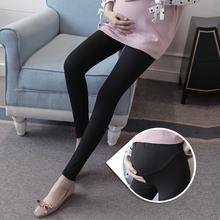 063 #2018 Outono Skinny Legging Maternidade Ajustável Cintura Alta Calças Barriga Legging Roupas para Mulheres Grávidas Gravidez Magro 2024 - compre barato