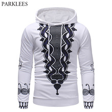 Sudadera con capucha con estampado africano Dashiki para hombre, ropa de calle masculina de manga larga, de hiphop chándal, novedad de invierno de 2018 2024 - compra barato