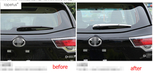 Accesorios Lapetus para Toyota Highlander Kluger 2014 - 2019 cromo trasero ventana lluvia adorno de limpiaparabrisas cubierta embellecedora 2024 - compra barato