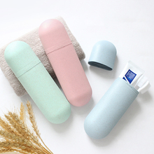 Portable Toothpaste Toothbrush Holder Solid Color Travel Toothpaste Storage Organizer Bathroom Accessories 2024 - buy cheap