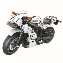 Winner 7047 716PCS High-tech Motorbike Series White Racing Motorcycle Building Blocks Moto Model Educational Bricks Kids Toys 2024 - buy cheap