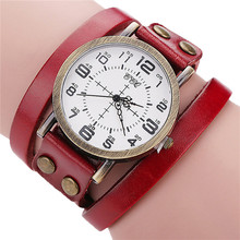 2018 New Arrivals CCQ Luxury Brand Vintage Cow Leather Bracelet Watch Men Women Wristwatch Ladies Dress Quartz Watch 2024 - buy cheap