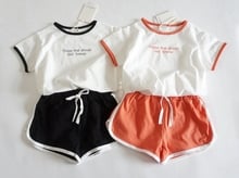 2019 Baby Girl Boy summer Clothing Set Kids Casual Shorts Suits,Children Clothes outfits 2024 - buy cheap