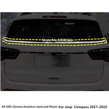 For Jeep Compass 2017 2018 2019 2020 2021 Car Stainless Steel Rear Back Body Glass Window Garnish Pillar Strip Trim Panel 1pcs 2024 - buy cheap