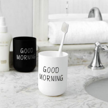 Креативный современный отель Чистящая керамическая чашка скандинавский Ветер пара рот чашки простая зубная щетка чашки аксессуары для ванной комнаты z0328 # G20 2024 - купить недорого